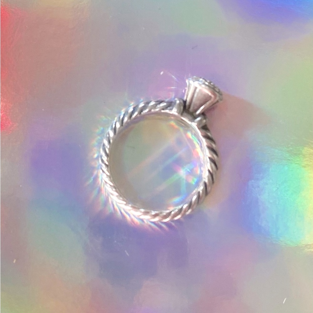 Gorgeous David Yurman Diamond Ring in Sterling Platinum / offers